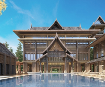 Southeast Asian Style Villa Appearance-ID:290043129