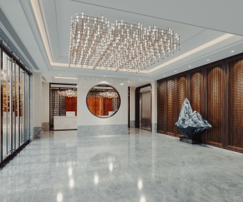 New Chinese Style Lobby Hall-ID:138828045