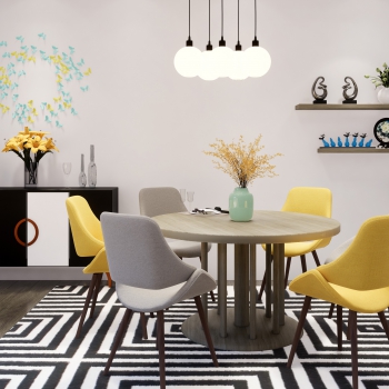 Modern Dining Table And Chairs-ID:326442006