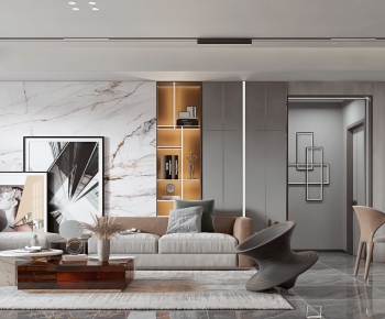 Modern A Living Room-ID:804949058