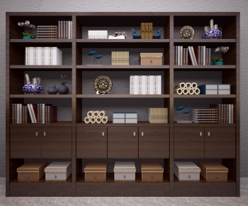 New Chinese Style Bookcase-ID:797875885