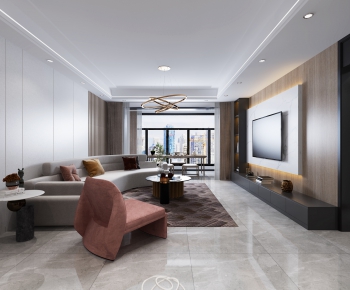 Modern A Living Room-ID:742111924