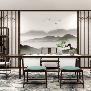 New Chinese Style Tea Tables And Chairs-ID:642070868