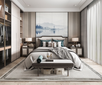 New Chinese Style Bedroom-ID:647078991