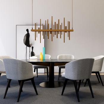 Modern Dining Table And Chairs-ID:205636989