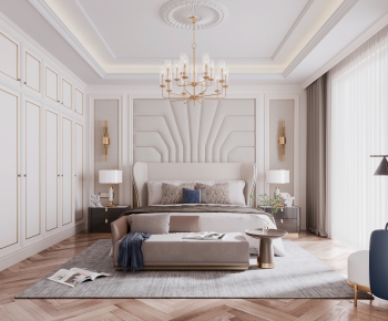 Simple European Style Bedroom-ID:699842939
