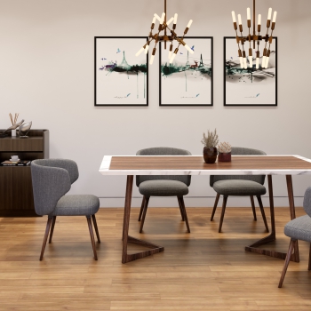 Modern Dining Table And Chairs-ID:655791043