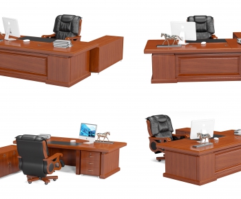 New Chinese Style Manager's Desk-ID:559277065