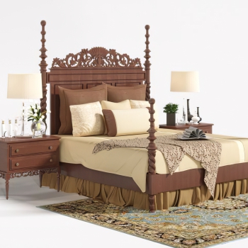 American Style Double Bed-ID:660497904