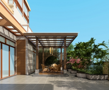 New Chinese Style Courtyard/landscape-ID:917174104