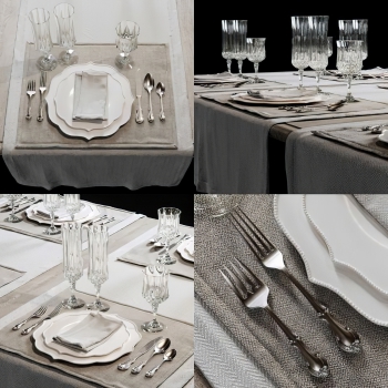 European Style Cutlery/tea Set-ID:563420067