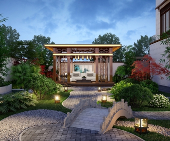 New Chinese Style Courtyard/landscape-ID:415812977