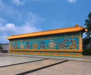 Chinese Style Building Component-ID:347419023