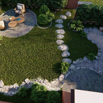 Modern Courtyard/landscape-ID:646917102