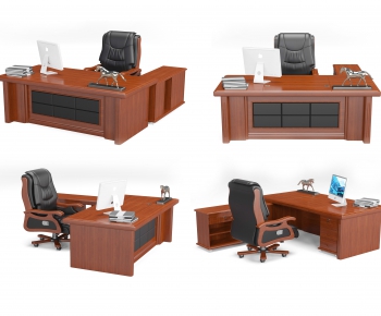 New Chinese Style Manager's Desk-ID:904975897