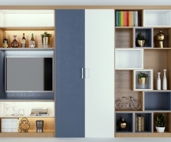 Nordic Style Decorative Cabinet-ID:389384034