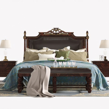 American Style Double Bed-ID:725547084