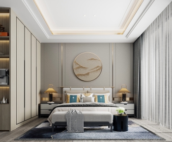 New Chinese Style Bedroom-ID:930356036