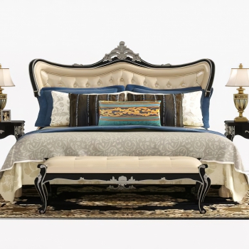 American Style Double Bed-ID:485760931