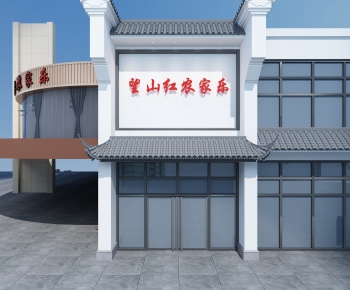 New Chinese Style Facade Element-ID:747569087