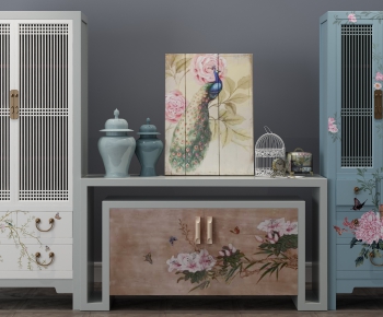 New Chinese Style Decorative Cabinet-ID:249042032