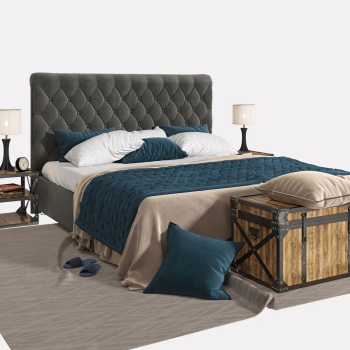 American Style Double Bed-ID:839044099