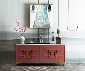 New Chinese Style Decorative Cabinet-ID:524907113