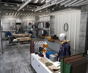 Industrial Style Clothing Store-ID:993491896