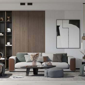 Modern A Living Room-ID:116828925