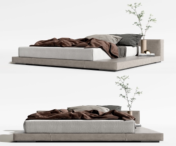 Modern Double Bed-ID:999079943