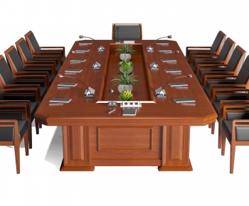 Modern Chinese Style Conference Table-ID:452377089