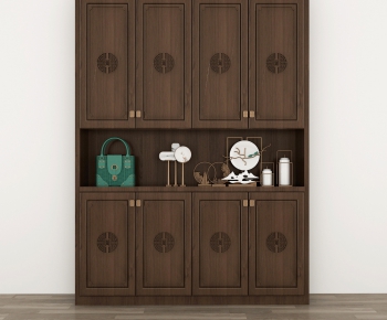 New Chinese Style Shoe Cabinet-ID:678378118