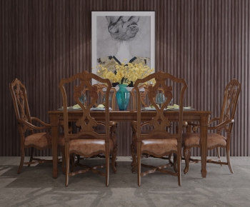 European Style Dining Table And Chairs-ID:906670123