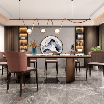 New Chinese Style Dining Room-ID:680300006