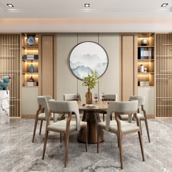 New Chinese Style Dining Room-ID:824109089