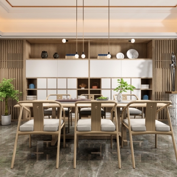 New Chinese Style Dining Room-ID:716945894