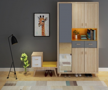 Nordic Style Shoe Cabinet-ID:851800928
