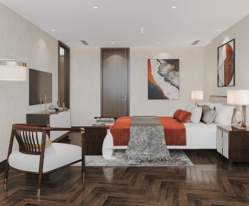 New Chinese Style Bedroom-ID:935098897