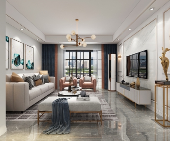 Modern A Living Room-ID:146532061