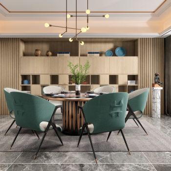 New Chinese Style Dining Room-ID:146807914