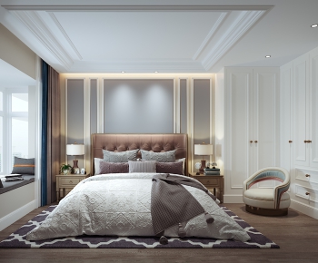 Simple European Style Bedroom-ID:288876062