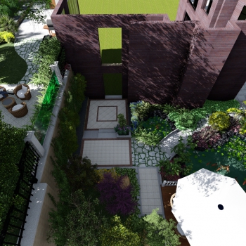 Modern Courtyard/landscape-ID:597623115