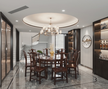 New Chinese Style Dining Room-ID:272450415
