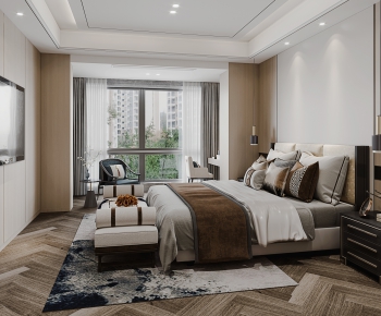 New Chinese Style Bedroom-ID:495017053
