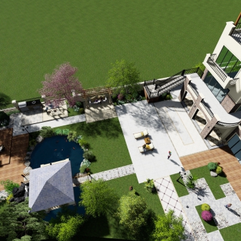 New Chinese Style Villa Appearance-ID:892090844