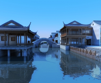Chinese Style Ancient Architectural Buildings-ID:584326982