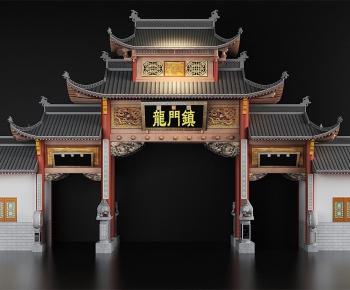 Chinese Style Ancient Architectural Buildings-ID:603447915