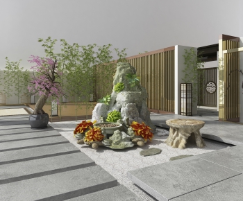 New Chinese Style Courtyard/landscape-ID:110733036