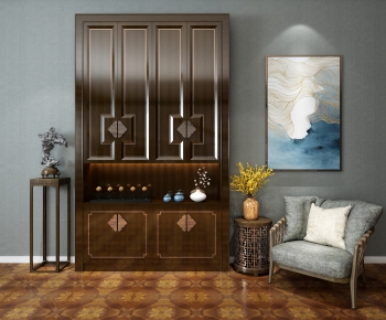New Chinese Style Shoe Cabinet-ID:776519818
