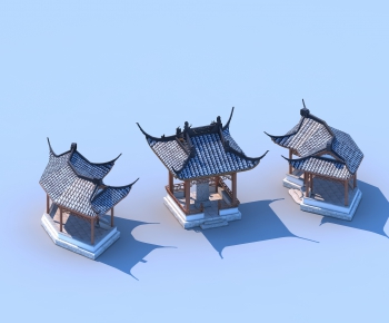 Chinese Style Ancient Architectural Buildings-ID:834933049